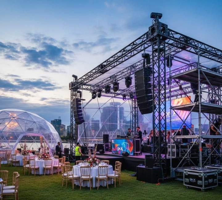 Une gamme de structure pour différents événements